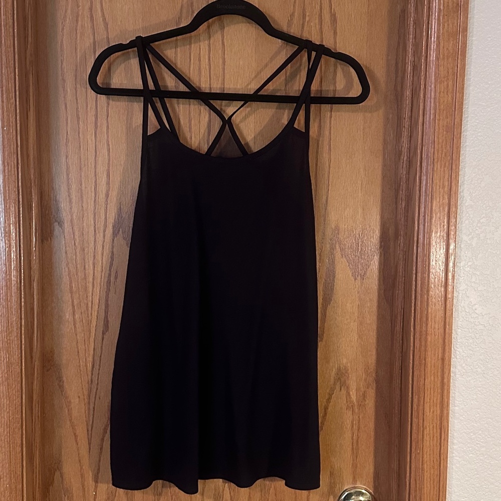 Old. Navy Black Crossed Back Workout Tank
